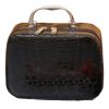Portable Sewing Kit Black PU Case 10 Colors Thread Spools for DIY Beginners Emergency Travel and Home