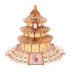 3D Wooden Puzzle for Adult DIY Assembly Chinese City Scape Model Home Decor Gift - Temple of Heaven