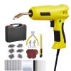 Plastic Welding Kit, 220W Plastic Welder Gun with 1200PCS Hot Staples & 76PCS Welding Rods, Professional Hot Staple Welding Gun with LED Light