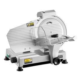 Commercial Meat Slicer, 10 inch Electric Deli Food Slicer, 180W Meat Cutter with a Premium 65Mn Blade, 0-0.4 inch Adjustable Thickness