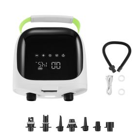 Paddle Board Pump, 20PSI High Pressure, Rechargeable Battery-Powered, Dual Stage Electric SUP Air Pump with Auto-Off and Deflation Function