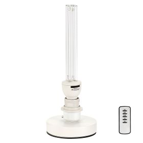 UV Light, 25W Ultraviolet Lamp with Ozone Purifier, Portable UVC Lamp with Remote Control, UVO Light Bulb with Base and 30/60/120 Min 3-Gear Timer