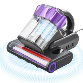 Mattress Vacuum Cleaner, 550W Bed Vacuum Cleaner with 18Kpa Powerful Suction and Dual Dust Bin, HEPA Filter & Heating