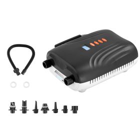 20PSI Paddle Board Pump, Rechargeable Battery-Powered, Dual Stage Inflation & Deflation SUP Air Pump with Auto-Off Function and 12V DC Car Connector