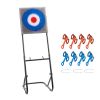 Axe Throwing Game, Plastic Bristle Target with 8 Throwing Axes Set, Foldable Steel Frame, Easy to Store, Stable Placement for Indoor and Outdoor