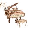 3d Wooden Puzzle Piano Can be played Handmade Assembly Model kit DIY Crafts Holidays birthdays Christmas Gifts