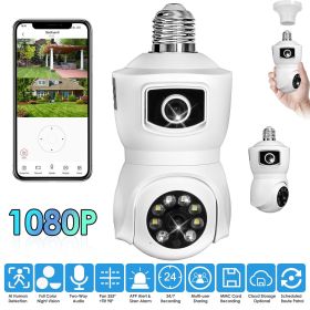 WiFi Bulb Security Camera with Two-Way Audio, AI Motion Detection APP Alert, 360Â° PTZ Wireless Camera for Home Security