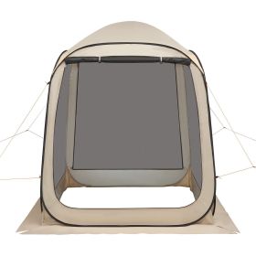Screen House Tent, 6 x 6 ft, 4-6 Person Pop Up Screen Tent, Portable Screened in Canopy with Carry Bag, Netting Sides, Ground Stakes, for Garden