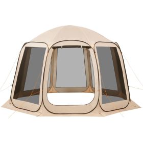 Screen House Tent, 12 x 11 ft, 10-12 Person Pop Up Screen Tent, Portable Screened in Canopy with Carry Bag, Netting Sides, Ground Stakes, for Gar