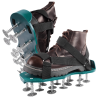 Adjustable Spiked Aerating Lawn & Garden Shoes - Deep soil aeration shoes with adjustable heel straps (fits US sizes 5-12). Durable plastic spikes car