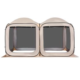 Screen House Tent, 12 x 6 ft, 2 in 1 Pop Up Screen Tent, Portable Screened in Canopy with Carry Bag, Netting Sides, Ground Stakes, for Garden, Pa