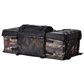 ATV Rear Storage Bag, 68L ATV Rear Cargo Bag with Sponge Seat Cushion & Bottle Holder