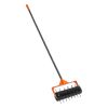 Rolling Lawn Aerator, 15 in Manual Push Aerator Roller with 42 Spikes & 60 in Long Handle, Fillable Drum for Added Weight