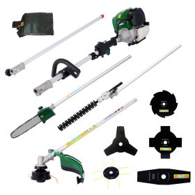 Multi-Functional 9-in-1 Gas Garden Tool â€“ Pole Saw, Hedge Trimmer, Grass Trimmer & Brush Cutter, 38CC, EPA Compliant