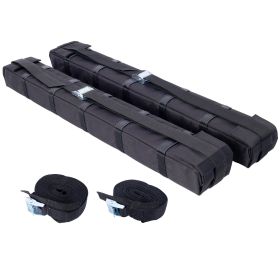 Premium Kayak Roof Rack Pads Universal Car Soft Roof Rack Kayak Carrier for Canoe/Surfboard/Paddleboard/SUP/Snowboard with Tie Down Straps