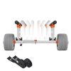 Kayak Cart, 350 lbs Load Capacity, Kayak Trolley with 12-inch Inflatable PU Tires & 2 Straps, Assembles & Disassembles Within Seconds