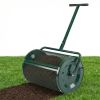 27"Ã—16" Lawn Fertilizer Spreader with Diamond Mesh Clump-Free Garden Compost Spreader