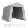 Outdoor Storage Shed, 7 x 12 ft Portable Storage Tent with Roll-up Door, Waterproof Canopy Shed Shelter, Heavy Duty Frame