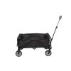 Folding Multipurpose Camp Wagon Cart; Black