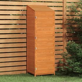 Garden Shed Brown Solid Fir Wood Medium Garden Shed Rectangular