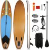 Inflatable Paddle Boards with Surf Board Accessories & Carry Bag Bottom Fin Paddling Surf Control; Non-Slip Deck