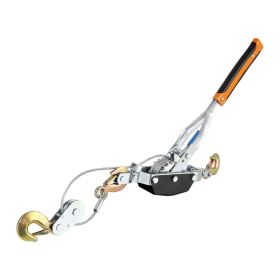 Come Along Winch, 5 Ton (11,023 lbs) Pulling Capacity, 11.5 ft Steel Cable, 3 Hooks, Heavy Duty Ratchet Power Puller Tool with Dual Gears