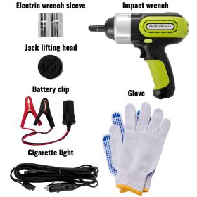 Electric Car Jack 5 Ton Car Jack Hydraulic with Electric Impact Wrench, LED Light Hydraulic Auto Repair Tool