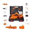 Electric Car Jack, 3 Tons /6600 lbs Scissor Jack with Electric Impact Wrench, 12V Car Jack with Double Saddles with Remote Control