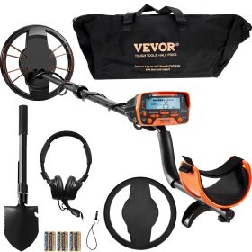 Metal Detector for Adults & Kids, 10 Inch Waterproof Search Coil with LCD Display 7 Modes, Adjustable 41''-52'' Aluminum Stem