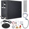 12KW Steam Shower Generator, Segmented Heating & Temperature Customization & 24h Timer Steam Kit