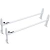 Van Roof Ladder Rack, 2 Bar Alloy Steel Ladder Racks, Adjustable from 47.2"-78.7", 500 lbs Capacity