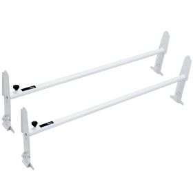 Van Roof Ladder Rack, 2 Bar Alloy Steel Ladder Racks, Adjustable from 47.2"-78.7", 500 lbs Capacity