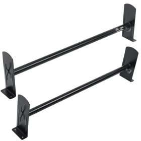 Van Roof Ladder Rack, 2 Bars Alloy Steel Roof Racks, 500 LBS Capacity Roof Rack, Adjustable Length 35.8"-52.4"