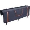 Tailgate Bike Pad, 53" Truck Tailgate Pad Carry 5 Mountain Bikes, Upgraded Grooves Tailgate Protection Pad with Reflective Strips and Tool Pockets