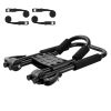 Kayak Roof Rack 2 Pairs J-Bar, Soft Roof Rack Quick Folding, Top Mount Tie Down, Carrier for kayak, Surf Board, Canoe, SUP, Ski Board, Mount on Car