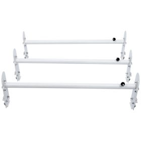 Van Roof Ladder Rack, 3 Bars Alloy Steel Roof Racks, 750 LBS Capacity Rain-Gutter Roof Rack, Adjustable Length 40.2" to 74.8"