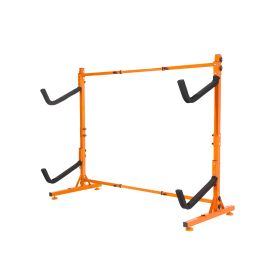 Freestanding Kayak Storage Rack, Kayak Stand for 2 Kayak Canoe Paddleboard, Heavy-duty Steel Kayak Hanger Holder with Padded Arms and Adjustable Width