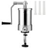 Sausage Stuffer, 2.5LBS/1.5L Capacity, 304 Stainless Steel Vertical Sausage Stuffer, Sausage Filling Machine with 3 Stuffing Tubes