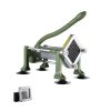 French Fry Cutter, Potato Slicer with 3/8-Inch Stainless Steel Blade, Manual Potato Cutter Chopper with Suction Cups, Great for Potato, French Fries