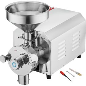 Soybean Grinder Commercial Grinding Machine for Spices 2200W Corn Mill Grinder 50 KG/H Stainless Steel Corn Grinder Industrial Flour Milling Machine f