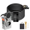 50 Amp Generator Cord and Power Inlet Box Kit, 15FT, NEMA 14-50P/SS2-50R STW 6/3+8/1 AWG Generator Power Cord with Twist Lock Connector