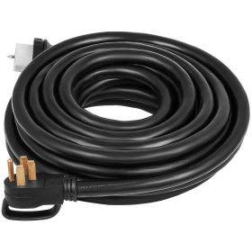 30 FT 50 Amp Generator Extension Cord STW 6/3 + 8/1, 125V 250V Generator Power Cord N14-50P & SS2-50R & CS6364 Twist Lock Connectors
