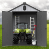 XWT012-1 6*8ft plastic storage shed for backyard garden big spire Tool storage