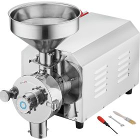 Soybean Grinder Commercial Grinding Machine for Spices 3000W Corn Mill Grinder 100 KG/H Stainless Steel Corn Grinder Industrial Flour Milling Machine