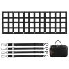 Tailgate Net, 60 in x 18 in, Heavy Duty Cargo Net for Truck Bed with 4 Adjustable Telescopic Straps, Extendable & Durable, Flexible Adjustment