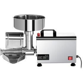 110V Electric Tomato Strainer 370W Commercial Grade Tomato Milling Machine Stainless Steel Tomato Press and Strainer 90-160 Kg/H Pure Copper Motor Foo