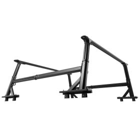 Truck Ladder Rack, 21-31.5 in Height, Adjustable Non-Drilling Aluminum Cargo Rack with Sidebar, 800 lbs Static Capacity, Ideal for Canoes, Surfboards