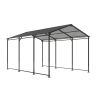 Metal Carport 10 Ã—15 FT Heavy Duty with Galvanized Steel Roof, Metal Garage Canopy with Galvanized Steel Roof & Frame