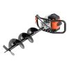 Post Hole Digger, 43cc 1250W Auger Post Hole digger, Gas Powered Earth Digger with 8" Earth Auger Drill Bit, 30 inch Long Alloy Steel Auger