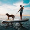Inflatable Stand Up Paddle Board 10'6" Premium SUP W Accessories, Wood Color